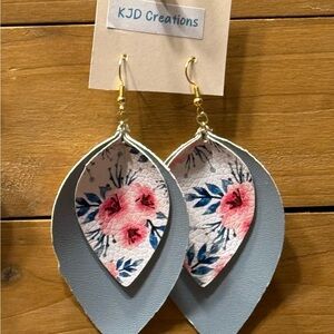 Floral Teardrop Earrings